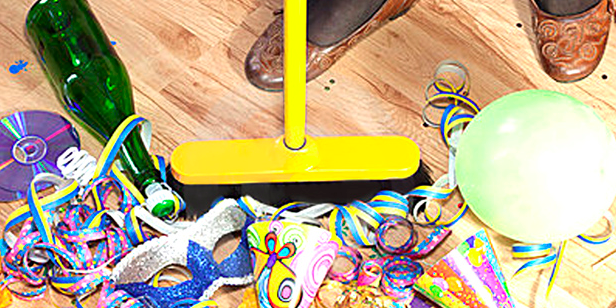 Cena de Navidad - como limpiar