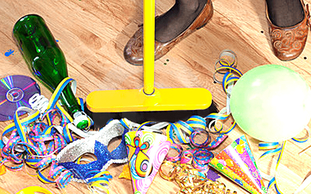 Cena de Navidad - como limpiar