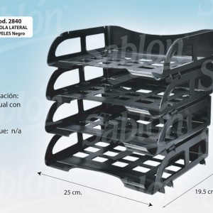 FC charola lateral 4 niveles FC charola lateral 4 niveles