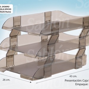 FC charola oficio 3 niveles FC charola oficio 3 niveles