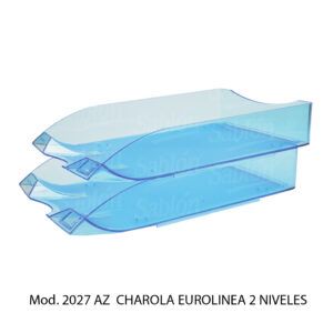 Charola Eurolinea – Color Azul – 2 Niveles – Mod 2027 AZ – Sablon Charola Eurolinea - Color Azul - 2 Niveles - Mod 2027 AZ - Sablon