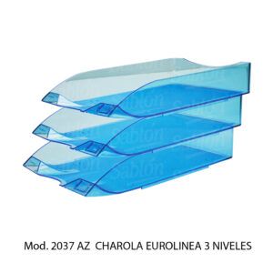 Charola Eurolinea – Color Azul – 3 Niveles – Mod 2037 AZ -Sablon Charola Eurolinea - Color Azul - 3 Niveles - Mod 2037 AZ -Sablon