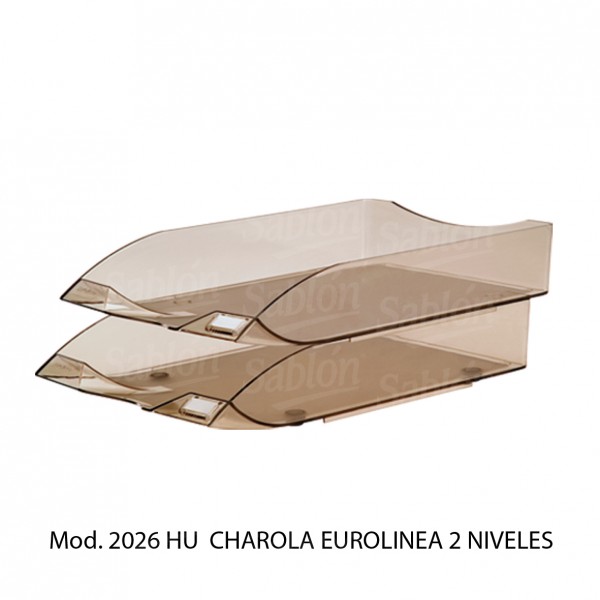 Charola Eurolinea – Color Humo – 2 Niveles – Mod 2026 HU -Sablon Charola Eurolinea - Color Humo - 2 Niveles - Mod 2026 HU -Sablon