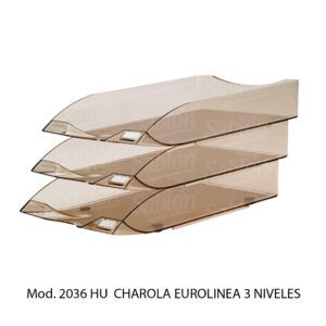 Charola Eurolinea – Color Humo – 3 Niveles – Mod 2036 HU – Sablon Charola Eurolinea - Color Humo - 3 Niveles - Mod 2036 HU - Sablon