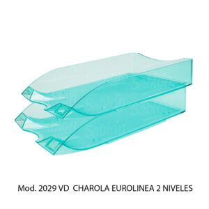 Charola Eurolinea – Color Verde – 2 Niveles – Mod 2029 VD – Sablon Charola Eurolinea - Color Verde - 2 Niveles - Mod 2029 VD - Sablon