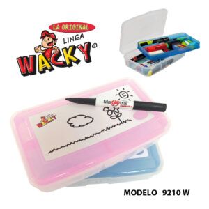 Estuche con pizarron – Mod 9210 W – Linea Wacky – Sablon Estuche con pizarron - Mod 9210 W - Linea Wacky - Sablon