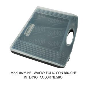 Wackyfolio con Broche Interno Negro – Mod 8695 NE – Linea Wacky – Sablon Wackyfolio con Broche Interno Negro - Mod 8695 NE - Linea Wacky - Sablon