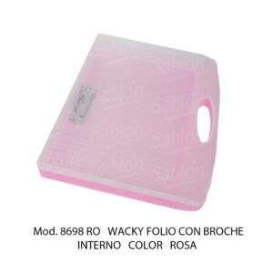 Wackyfolio con Broche Interno Rosa – Mod 8698 RO – Linea Wacky – Sablon Wackyfolio con Broche Interno Rosa - Mod 8698 RO - Linea Wacky - Sablon