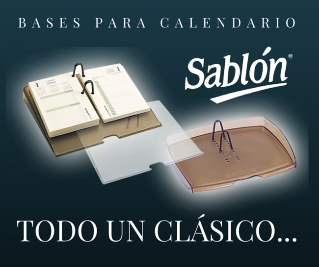 Base para calendario Sablón - Todo un clásico en tu escritorio
