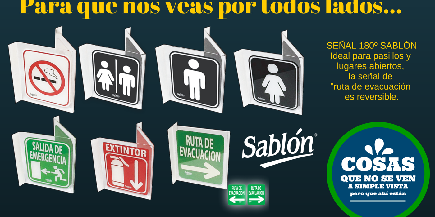 Señalizaciones para pasillos y lugares abiertos de Sablón Señalizaciones para pasillos y lugares abiertos de Sablón