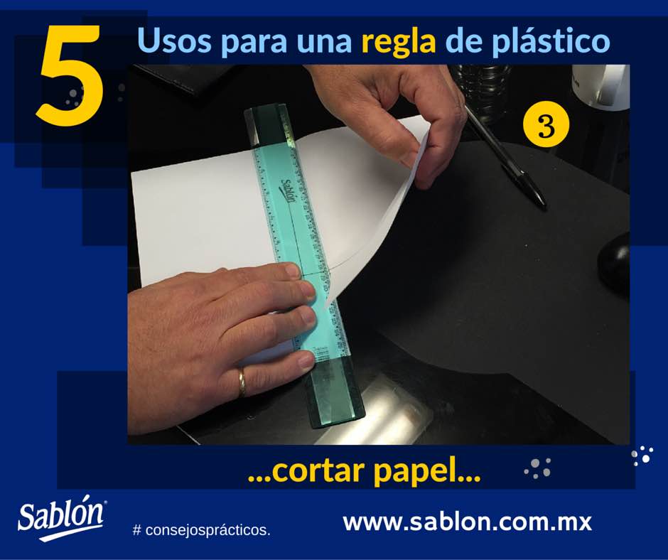5 Usos para una regla de plastico - 3 - Sablon