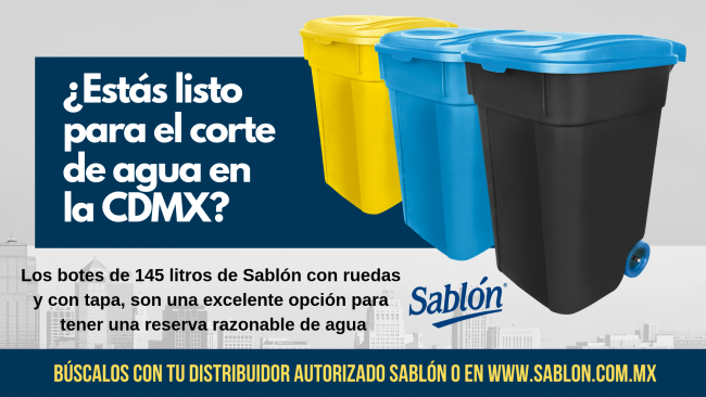 Corte de agua en la CDMX - Sablón
