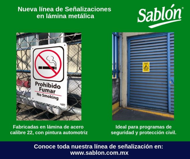 Señalizaciones metálicas para programas de seguridad