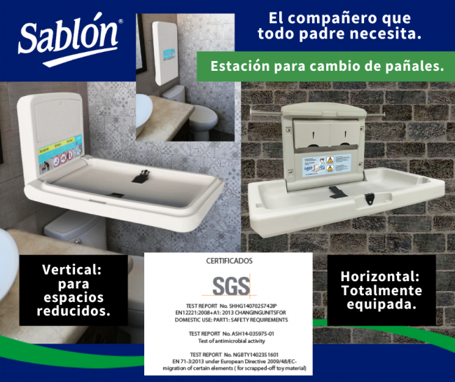 Cambiador de pañales y cambiador de bebés Sablón Cambiador de pañales y cambiador de bebés Sablón