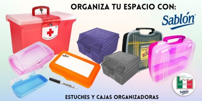 Cajas de plástico y organizadores Sablón