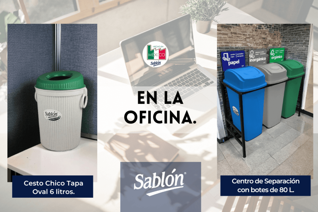 Como elegir el mejor bote de basura para diferentes espacios en la oficina