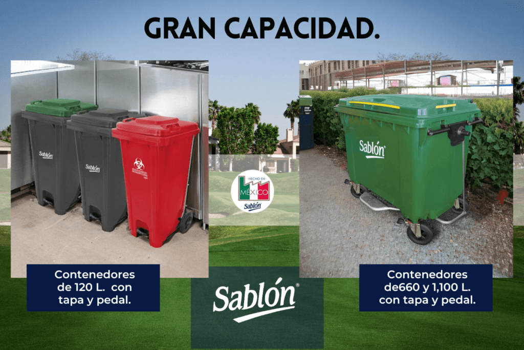 Como elegir el mejor bote de basura para diferentes espacios gran capacidad