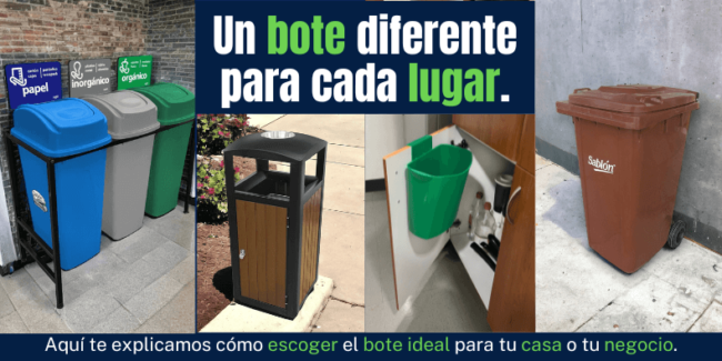 Como elegir el mejor bote de basura para diferentes espacios