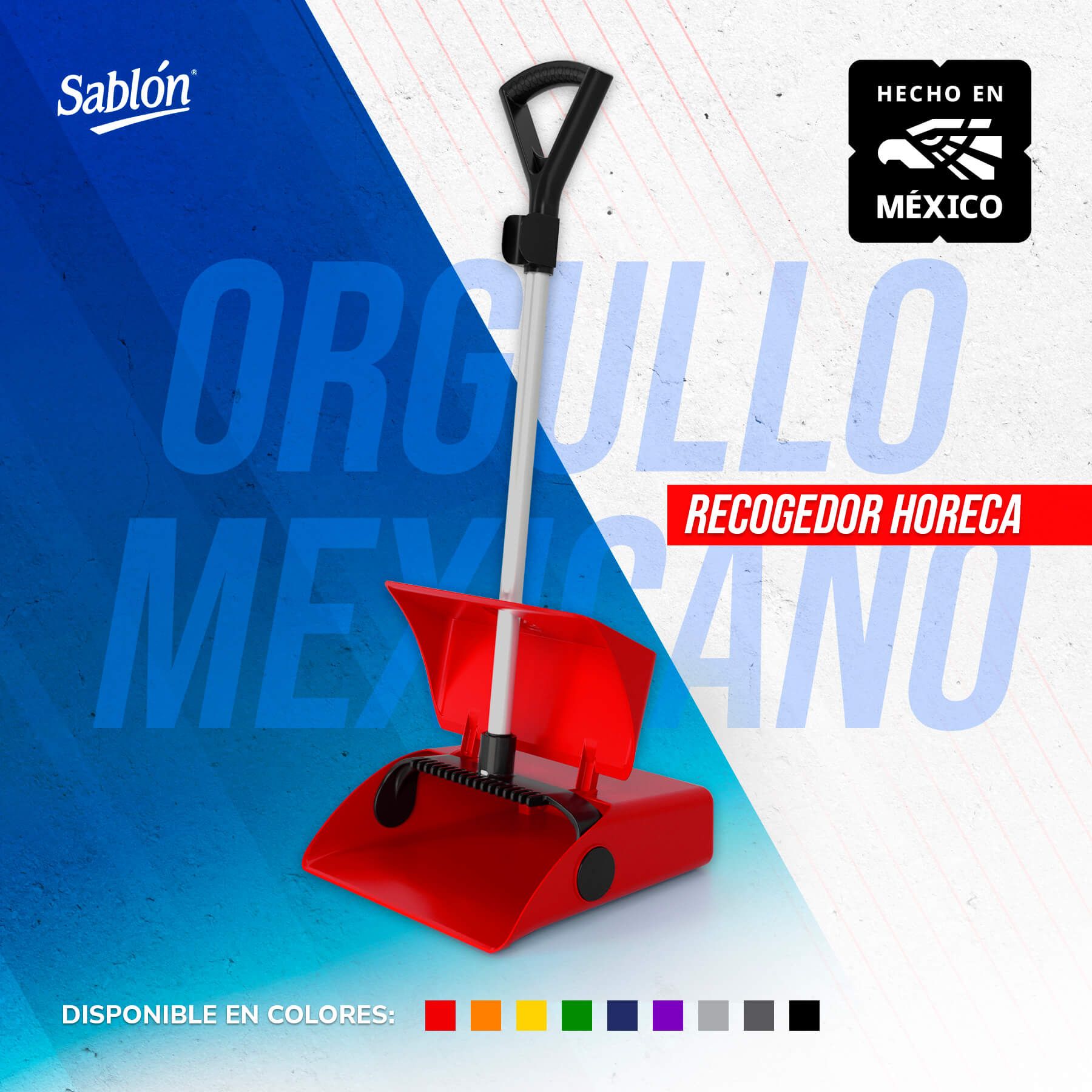 HECHO EN MÉXICO SABLON RECOGEDOR DE BASURA